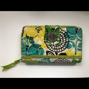 Vera Bradley Limes Up Turnlock Wallet